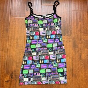 Dollskill Horoscopez TV print mini Dress